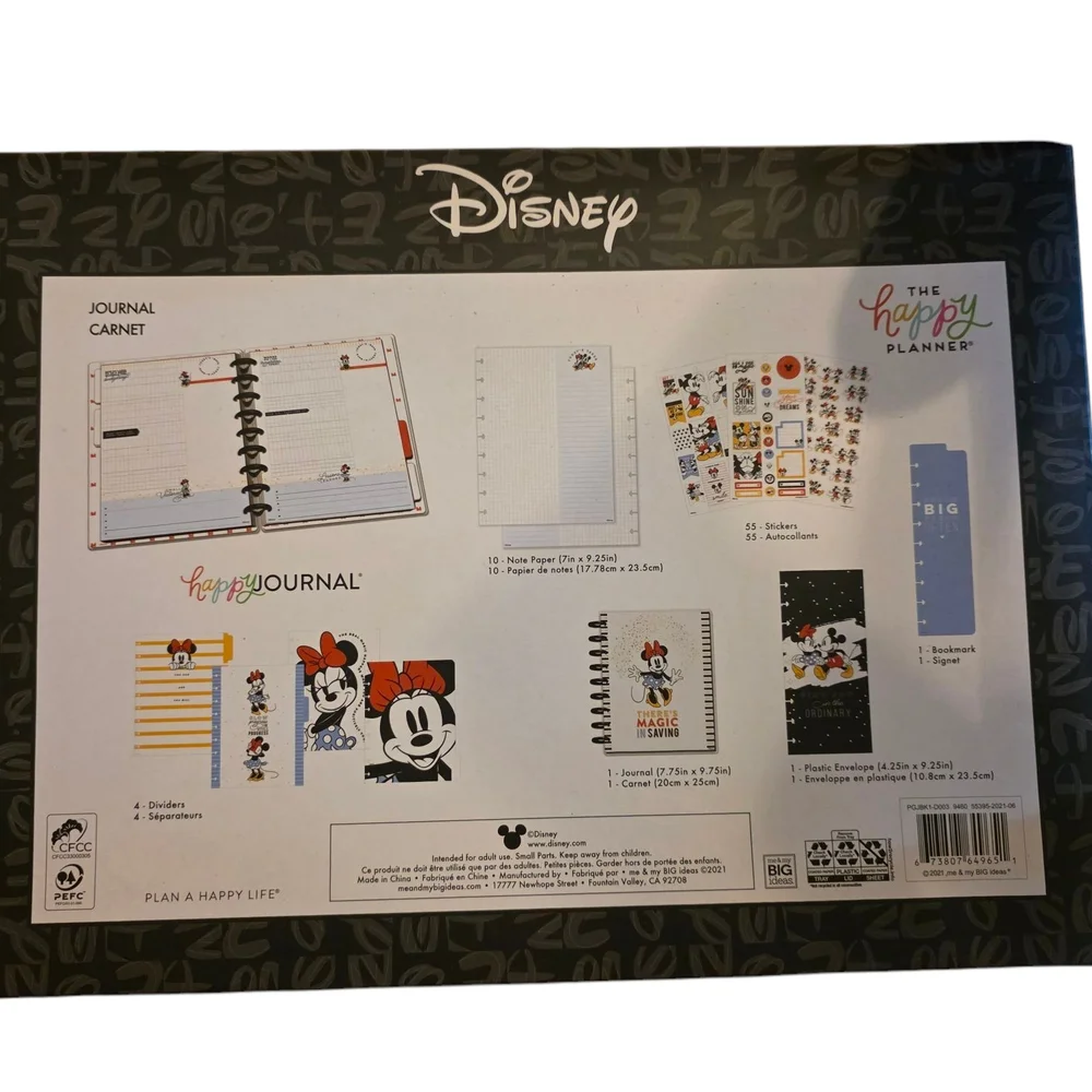 🆕️ Happy Planner Disney Mickey & Minnie Mouse Classic Budget Guided Journal Set - Picture 2 of 15